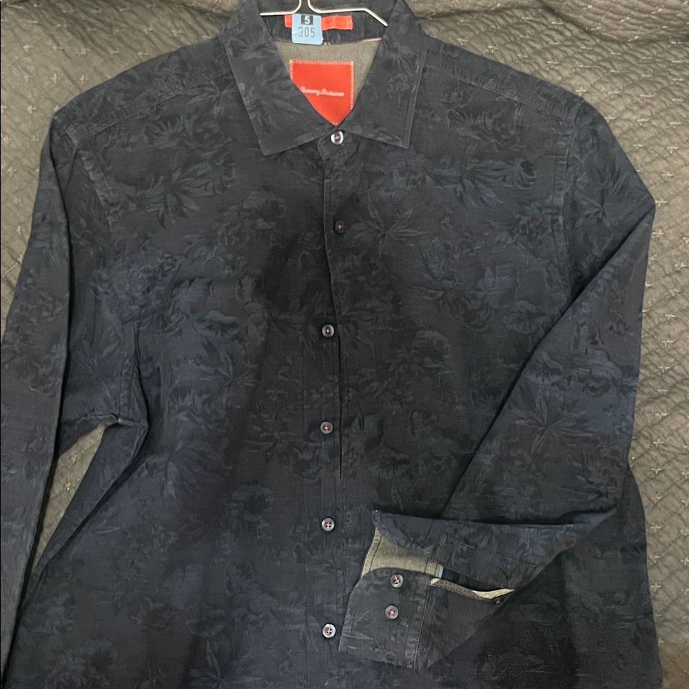 Tommy Bahama Dark Floral Button-Up Shirt